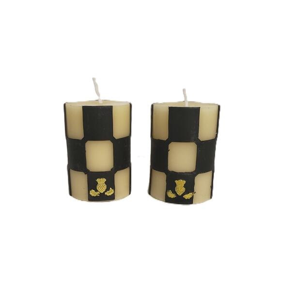 MacKenzie-Childs Courtly Check Votive Candles, Set of 4 - Picture 2 of 7